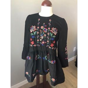 Embroidered Tunic Dress/Top